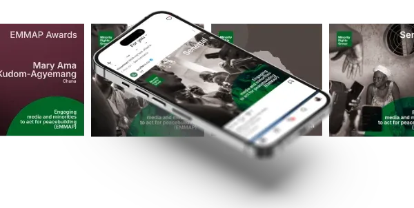 Social media profile and ads example